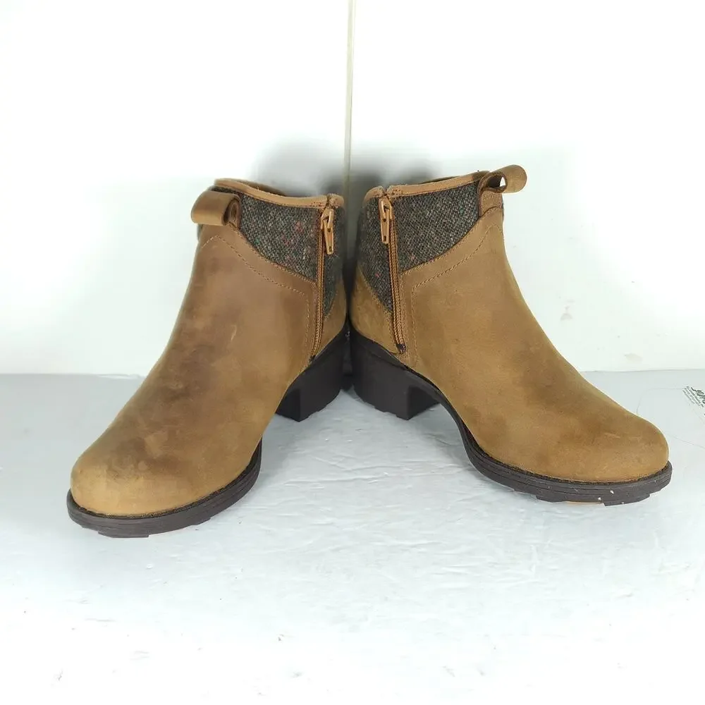 Merrell Women's Chateau II Mid US7 Brown Leather Wool Waterproof Ankle Boots